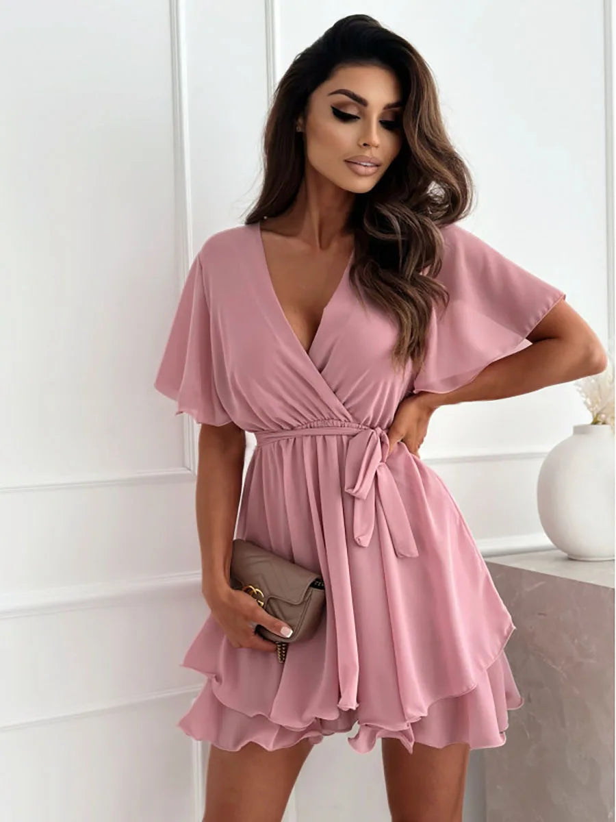 Abito Chiffon Estivo Eleganza Coreana